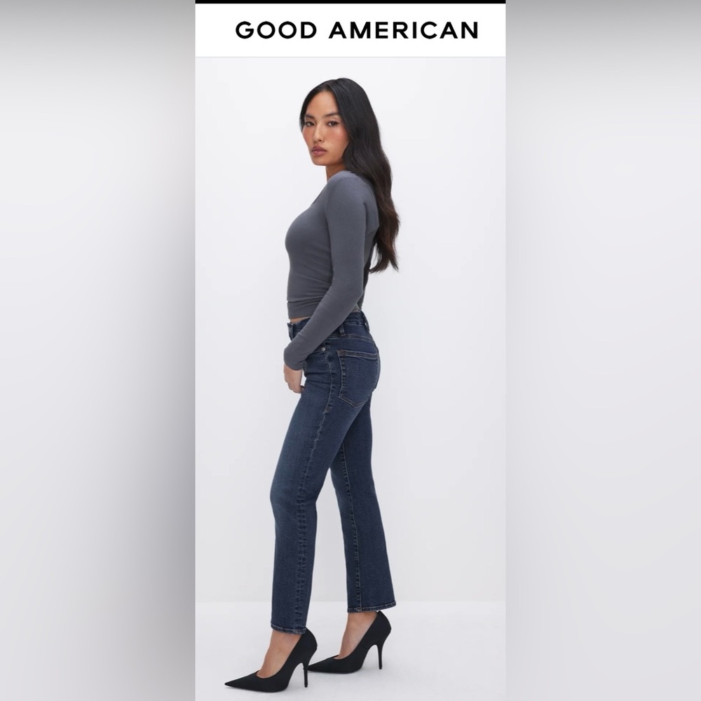 Good American Jeans. GPST873T. Good Petite Straight. Size 18. Current Style